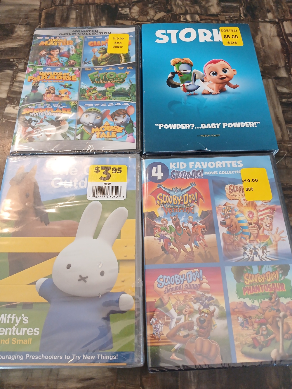 Kids 4 DVD Movie Bundle-  Family Animation Movies